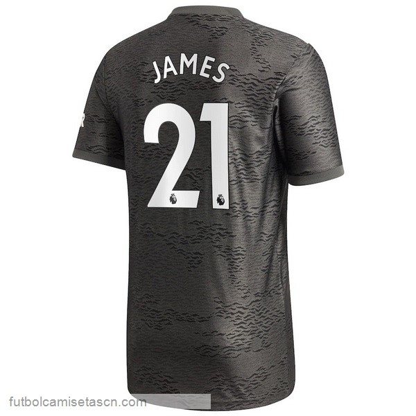 Camiseta Manchester United NO.21 James 2ª 2020/21 Negro
